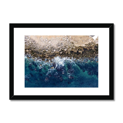 framed earth and sea print by dragon drones
