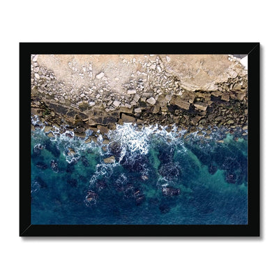 framed earth and sea print by dragon drones
